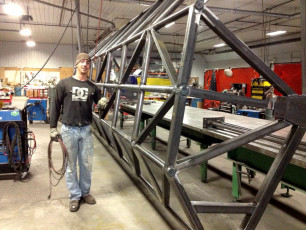 Large Industrial Metal Frame