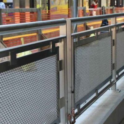 Stainless Steel Railings, railings, steel, lightrail, nicollett station