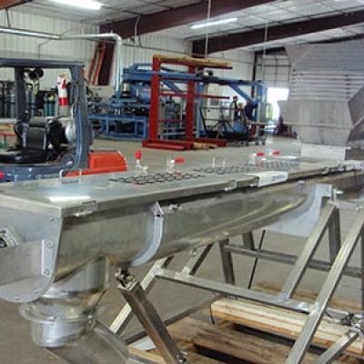thermoveyor, auger, chilled, heated, screw conveyor, conveyor, temperature, temperature control