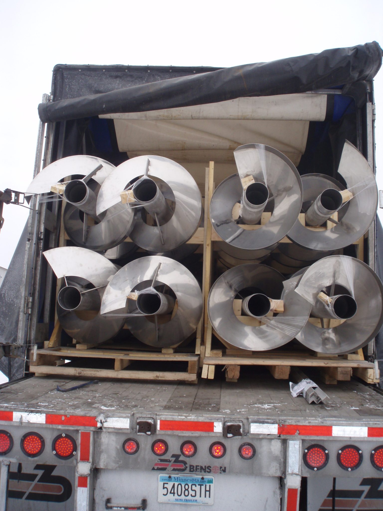 spiral chute manufacture 