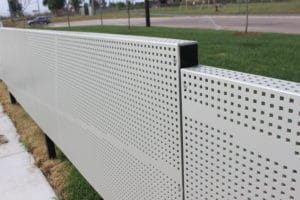 aluminum perforated metal fencing
