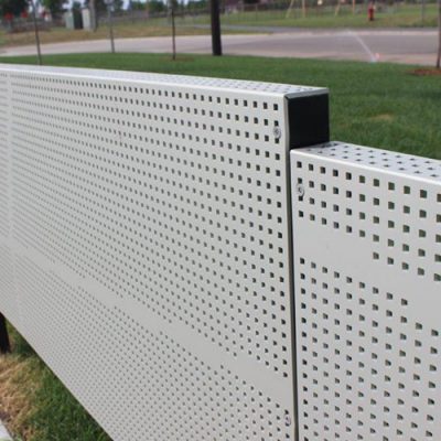 Nebula Perforated Aluminum Fence