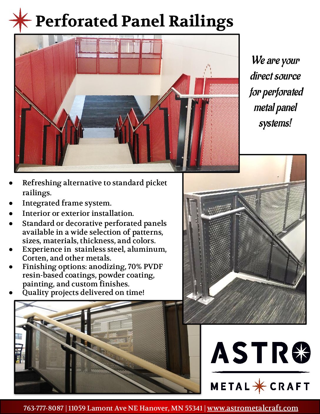 Astro Metal Craft – Perforated Panel Railings Line Card