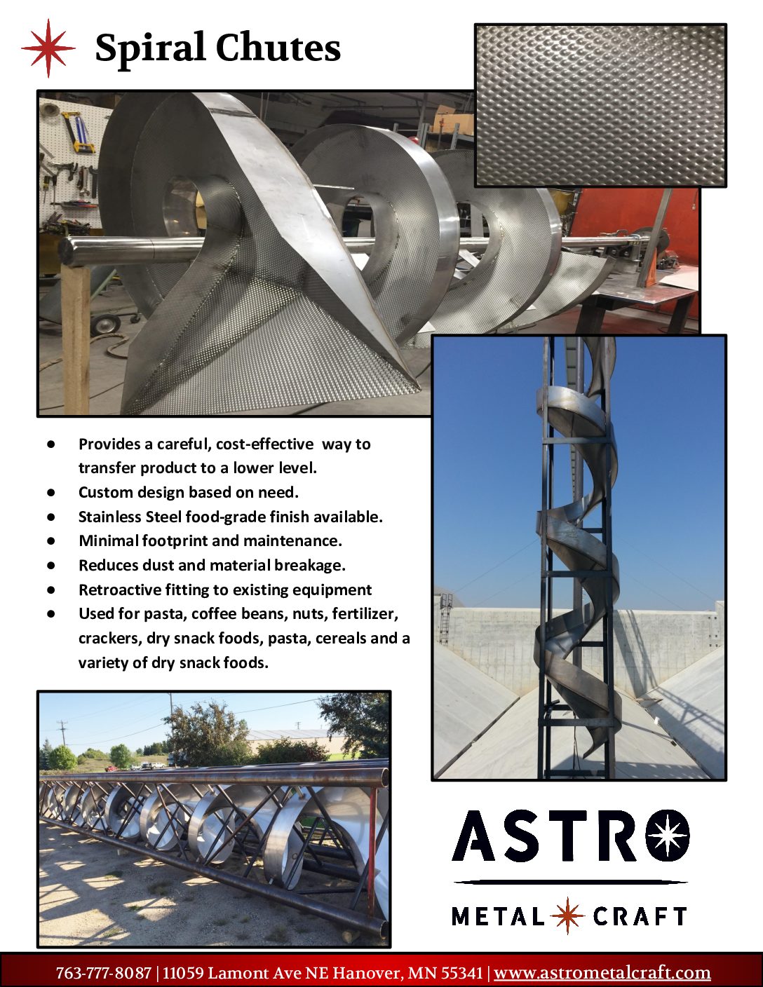 Astro Metal Craft – Spiral Chutes Line Card