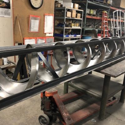 16" outer diameter spiral in the shop