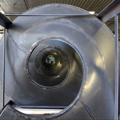 Top View of Spiral Gravity Chute