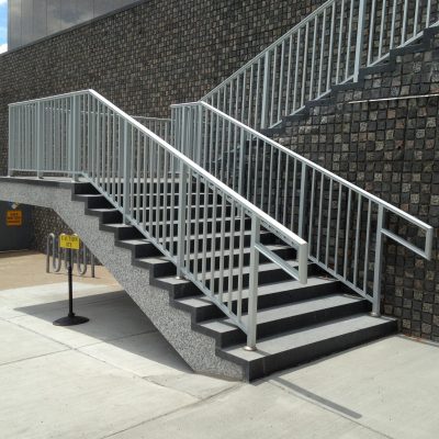 aluminum picket metal railings scaled