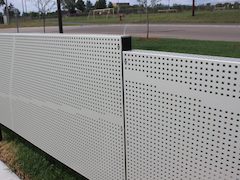 Perforated Metal Fence