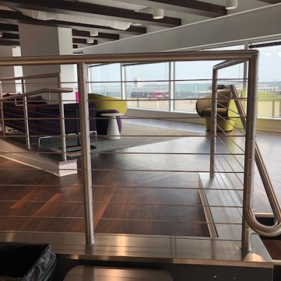 Stainless Steel Cable Railing Public Interior