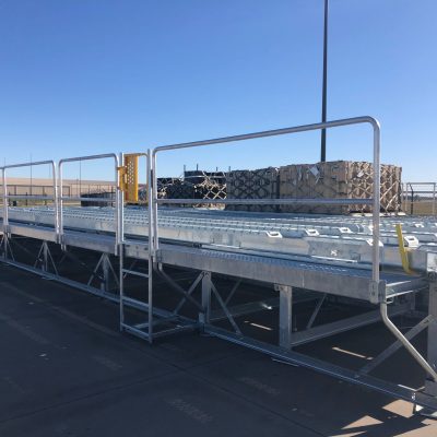 Industrial Military Highline Docks for loading and unloading cargo for Military Planes. 12’ wide x 50’ long