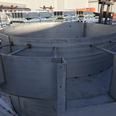 Stainless steel water treatment tanks clarifier center column