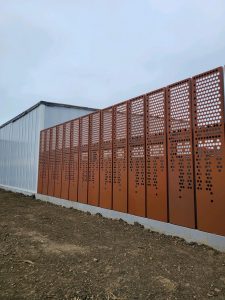 Weathering Steel Perforated Screen
